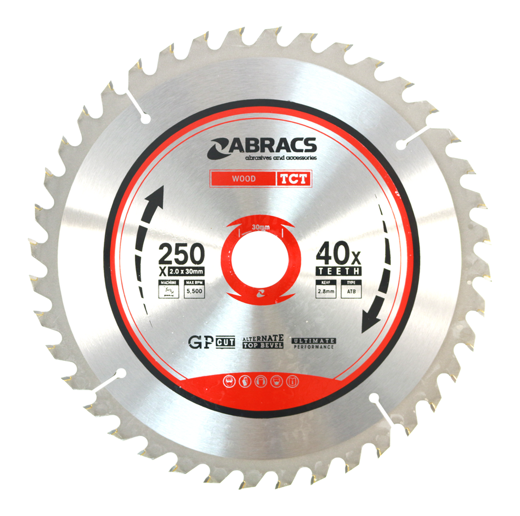 Abracs 250 x 2.0 x 30mm TCT Blade